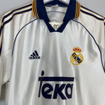 Shop 1998/00 REAL MADRID J.M GUTI #14 HOME SHIRT (M) ADIDAS, classic football shirts, vintage football shirts & retro soccer jerseys at Cult Kits