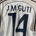 Shop 1998/00 REAL MADRID J.M GUTI #14 HOME SHIRT (M) ADIDAS, classic football shirts, vintage football shirts & retro soccer jerseys at Cult Kits