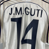 Shop 1998/00 REAL MADRID J.M GUTI #14 HOME SHIRT (M) ADIDAS, classic football shirts, vintage football shirts & retro soccer jerseys at Cult Kits