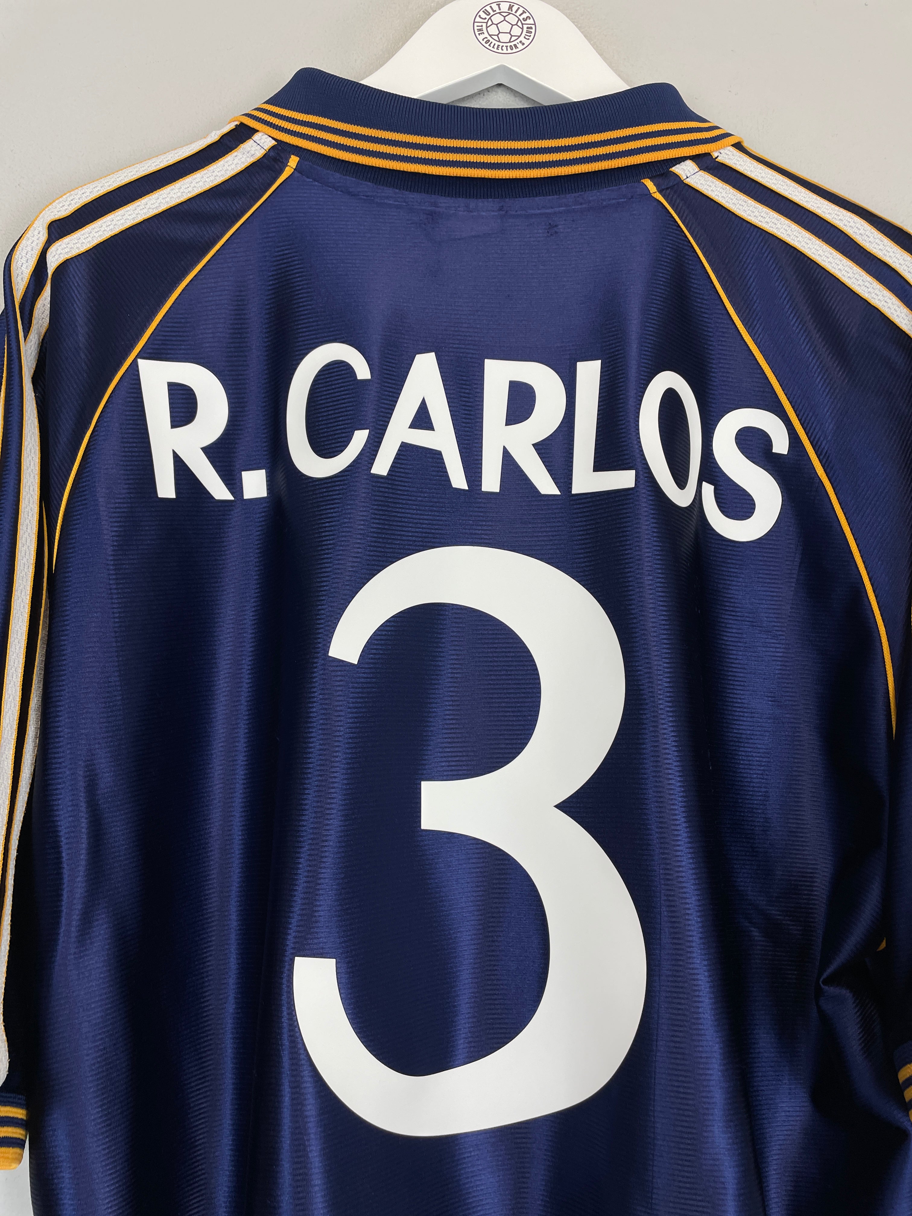 Shop 1998/99 REAL MADRID R.CARLOS #3 THIRD SHIRT (XL) ADIDAS, classic football shirts, vintage football shirts & retro soccer jerseys at Cult Kits