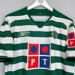 Shop 2004/05 SPORTING CP HOME SHIRT (L) REEBOK, classic football shirts, vintage football shirts & retro soccer jerseys at Cult Kits