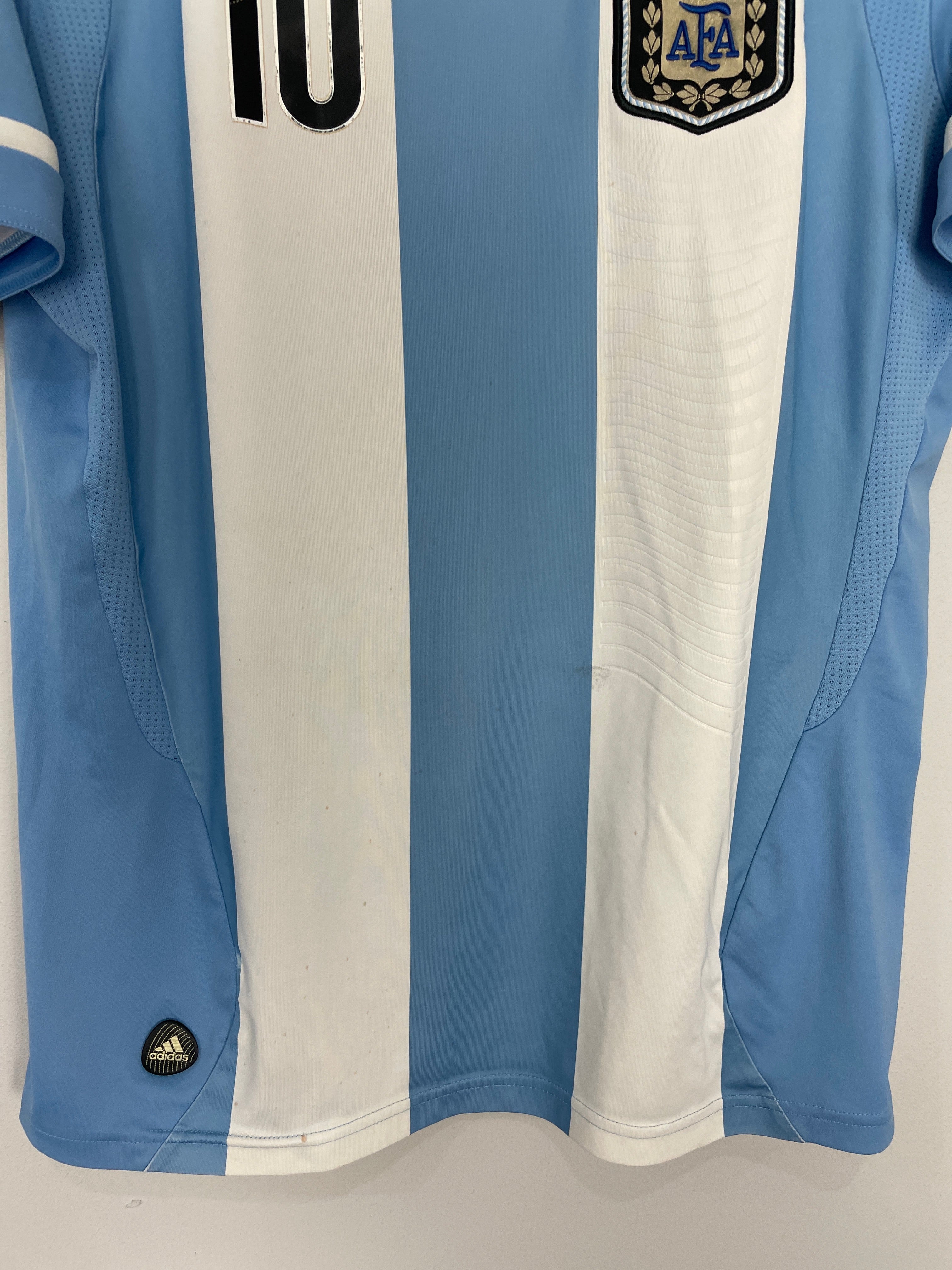 Shop 2011/12 ARGENTINA MESSI #10 HOME SHIRT (M) ADIDAS, classic football shirts, vintage football shirts & retro soccer jerseys at Cult Kits