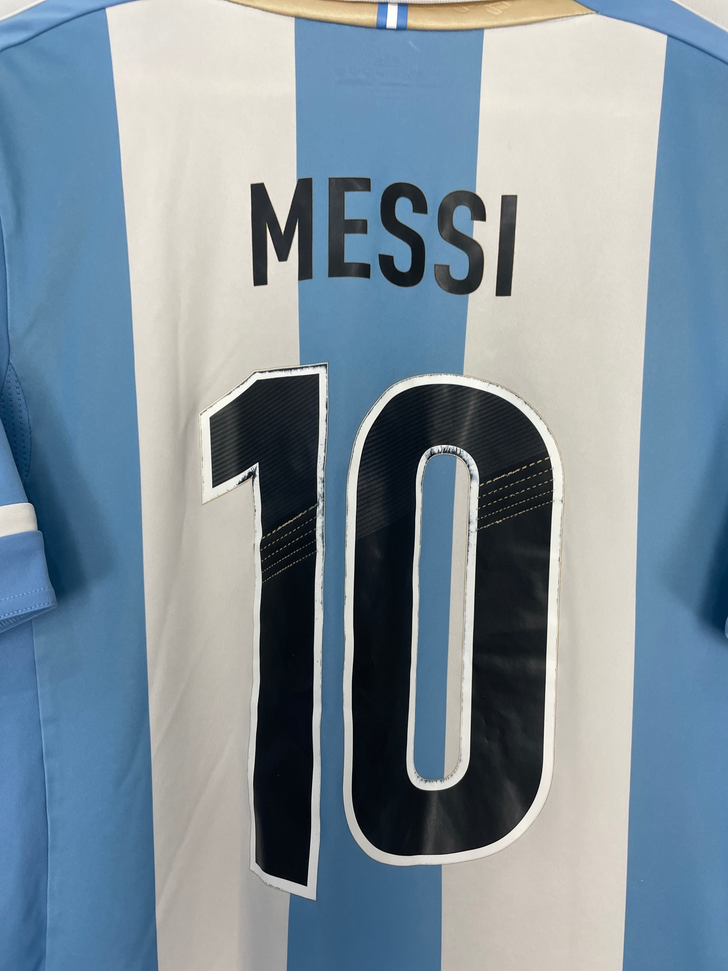 Shop 2011/12 ARGENTINA MESSI #10 HOME SHIRT (M) ADIDAS, classic football shirts, vintage football shirts & retro soccer jerseys at Cult Kits