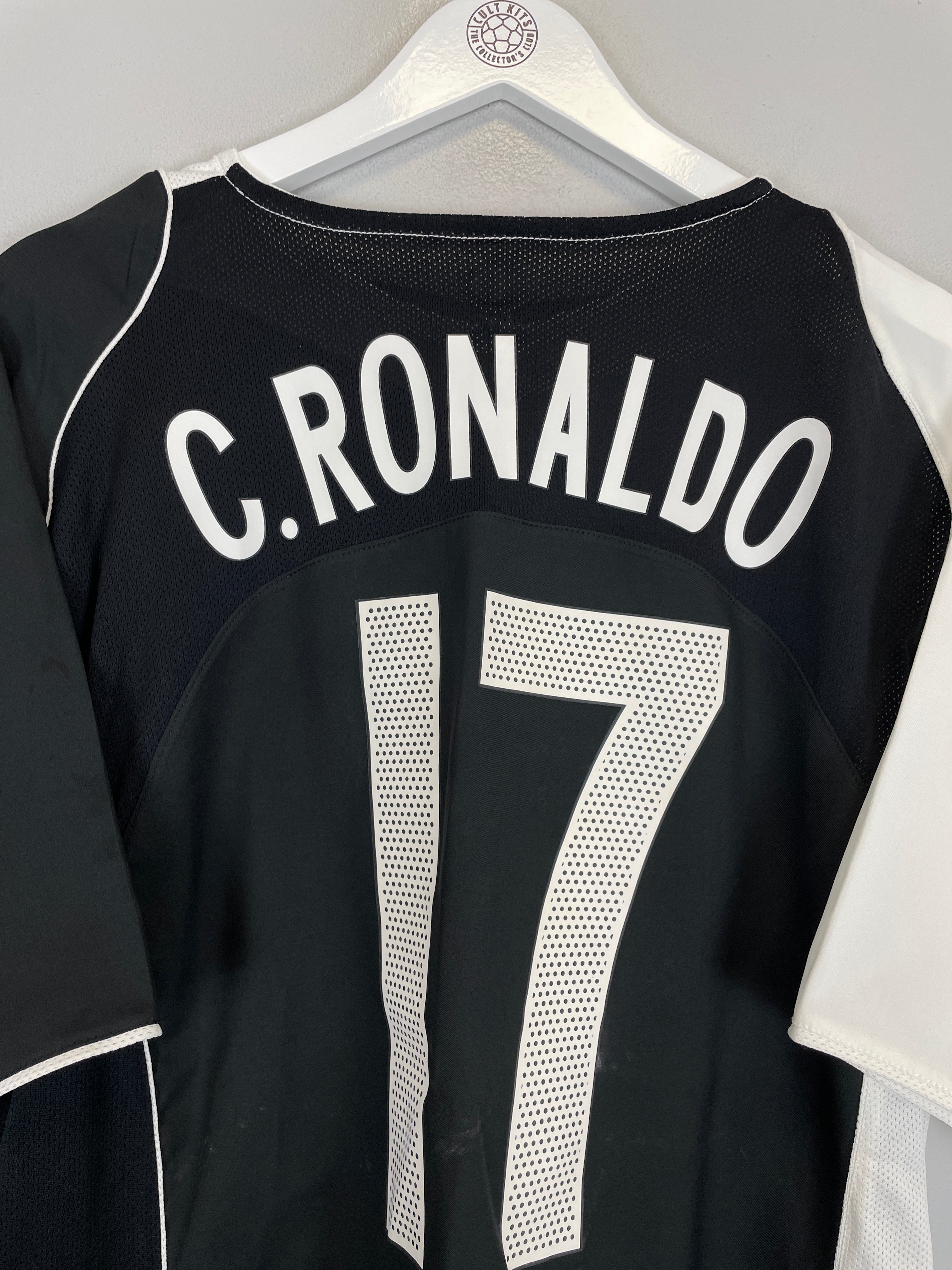 Shop 2004 PORTUGAL C.RONALDO #17 ANTI RACISM SHIRT (XL) NIKE, classic football shirts, vintage football shirts & retro soccer jerseys at Cult Kits