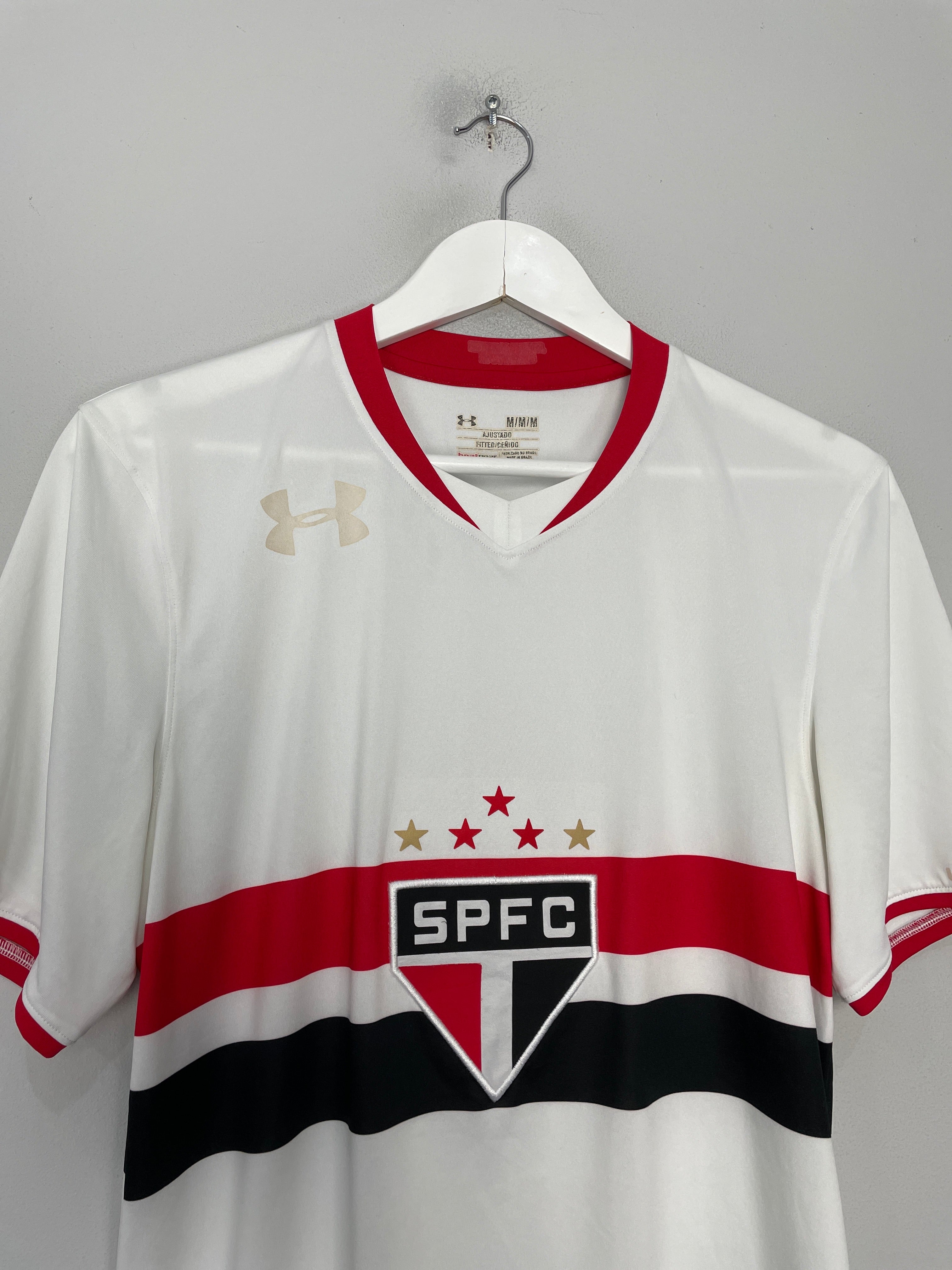 Shop 2015/16 SAO PAULO HOME SHIRT (M) UNDER ARMOUR, classic football shirts, vintage football shirts & retro soccer jerseys at Cult Kits