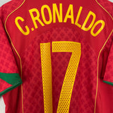 Shop 2004/06 PORTUGAL C.RONALDO #17 HOME SHIRT (M) NIKE, classic football shirts, vintage football shirts & retro soccer jerseys at Cult Kits