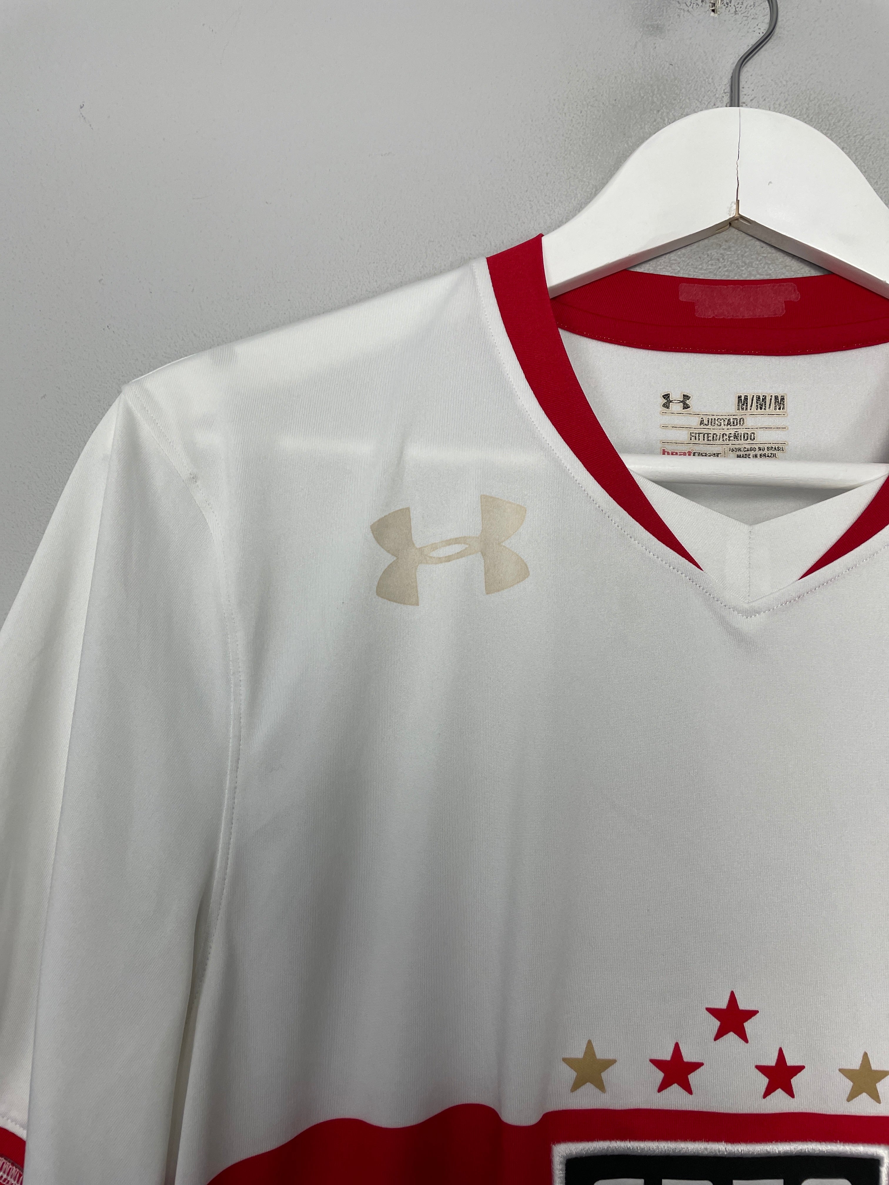 Shop 2015/16 SAO PAULO HOME SHIRT (M) UNDER ARMOUR, classic football shirts, vintage football shirts & retro soccer jerseys at Cult Kits