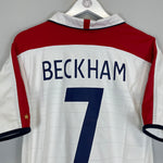 Shop 2003/04 ENGLAND BECKHAM #7 HOME SHIRT (M) UMBRO, classic football shirts, vintage football shirts & retro soccer jerseys at Cult Kits