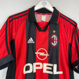 Shop 1998/00 AC MILAN MALDINI #3 HOME SHIRT (M) ADIDAS, classic football shirts, vintage football shirts & retro soccer jerseys at Cult Kits