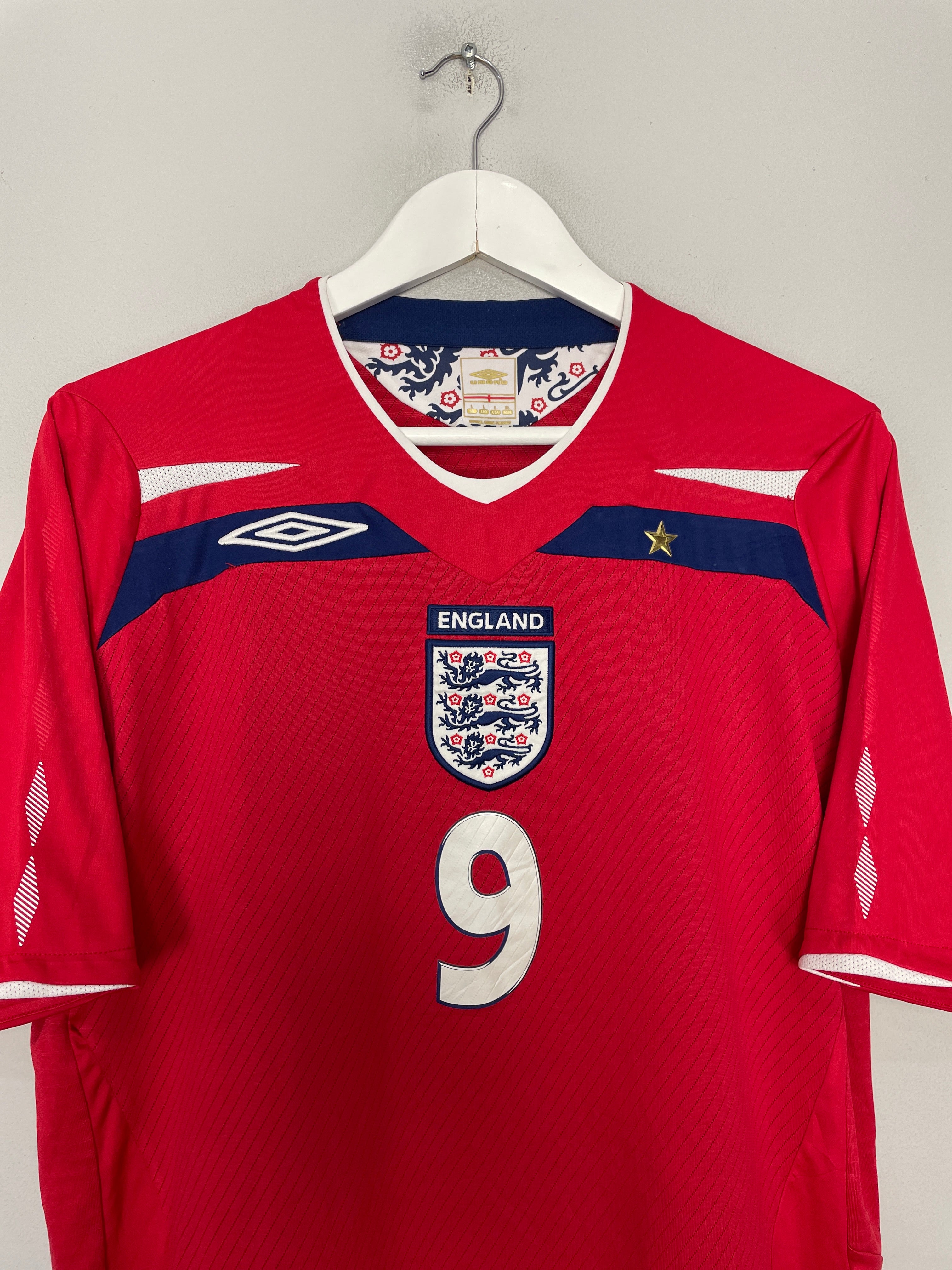Shop 2008/10 ENGLAND ROONEY #9 AWAY SHIRT (L) UMBRO, classic football shirts, vintage football shirts & retro soccer jerseys at Cult Kits