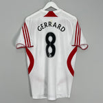 2007/08 LIVERPOOL GERRARD #8 AWAY SHIRT (M) ADIDAS