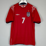 2004/06 ENGLAND BECKHAM #7 AWAY SHIRT (M) UMBRO