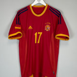 2002/04 SPAIN VALERON #21 HOME SHIRT (M) ADIDAS