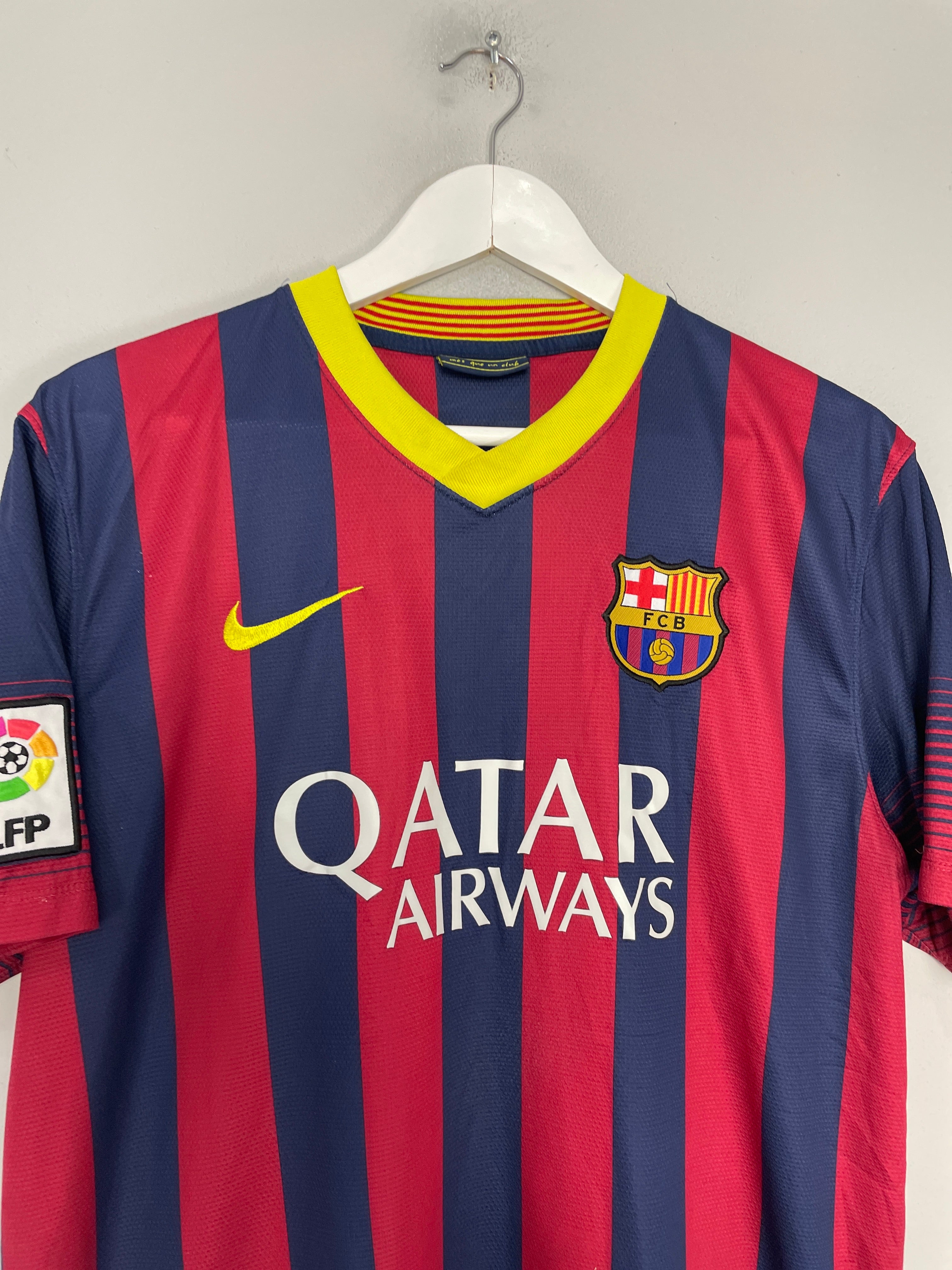 Shop 2013/14 BARCELONA MESSI #10 HOME SHIRT (L) NIKE, classic football shirts, vintage football shirts & retro soccer jerseys at Cult Kits