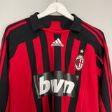 2007/08 AC MILAN KAKA #22 L/S HOME SHIRT (M) ADIDAS