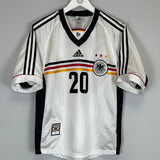 1998/00 GERMANY BIERHOFF #20 HOME SHIRT (S) ADIDAS