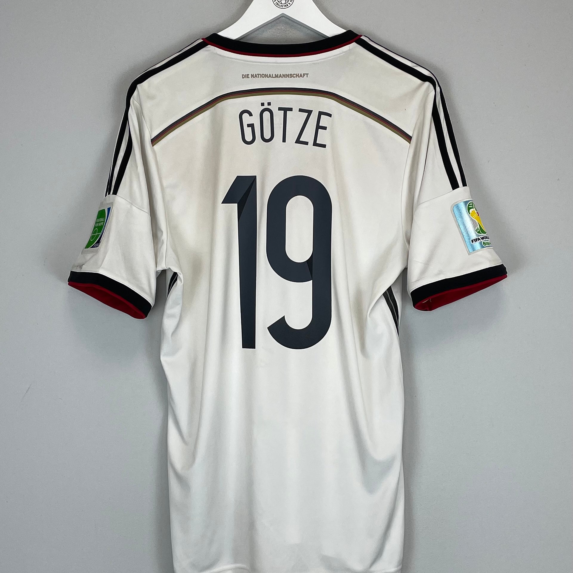 Shop 2014/15 GERMANY GOTZE #19 HOME SHIRT (L) ADIDAS, classic football shirts, vintage football shirts & retro soccer jerseys at Cult Kits