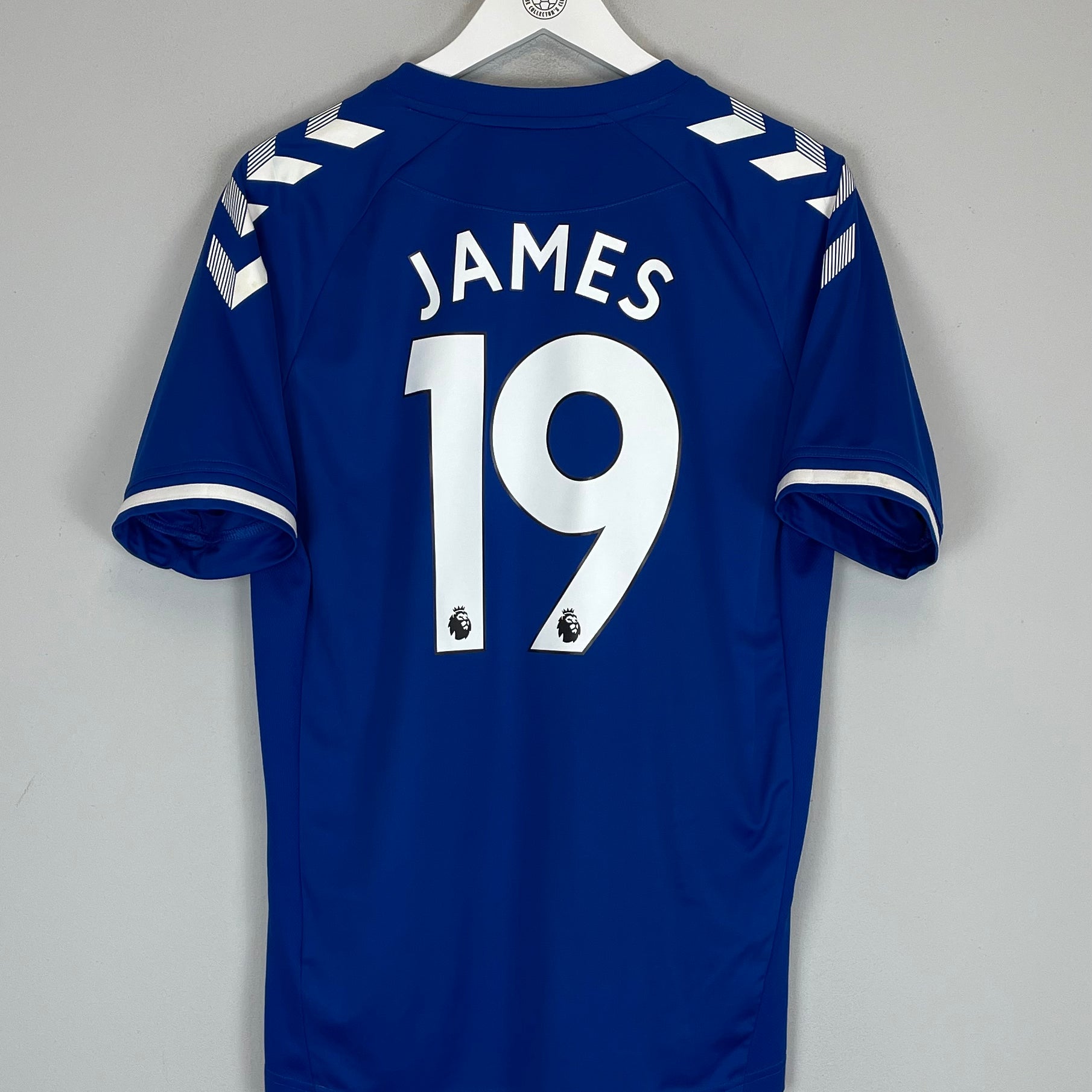 Shop 2020/21 EVERTON JAMES #19 HOME SHIRT (M) HUMMEL, classic football shirts, vintage football shirts & retro soccer jerseys at Cult Kits