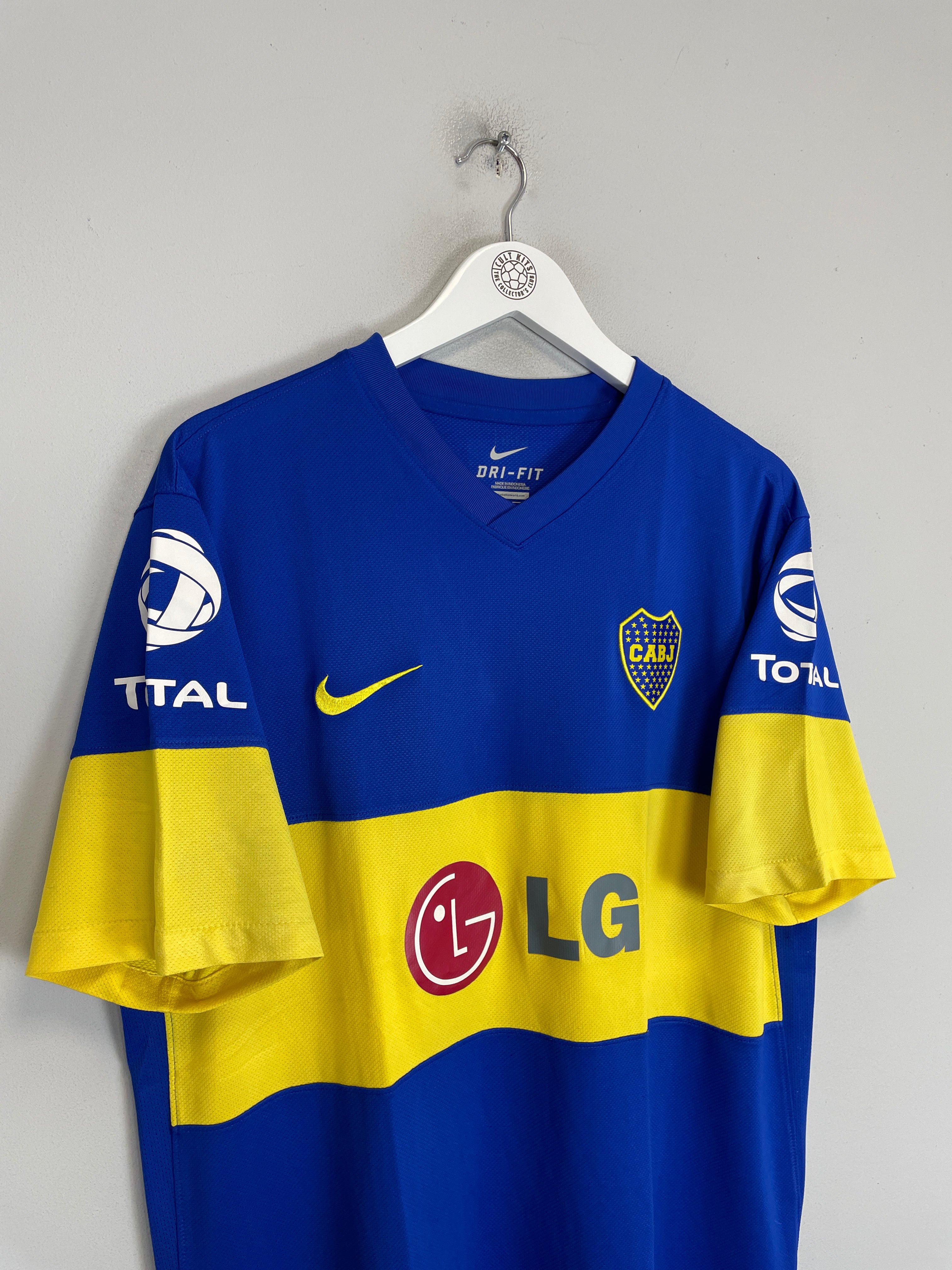 Shop 2011/12 BOCA JUNIORS HOME SHIRT (XL) NIKE, classic football shirts, vintage football shirts & retro soccer jerseys at Cult Kits