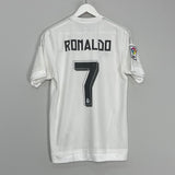 Shop 2015/16 REAL MADRID RONALDO #7 HOME SHIRT (S) ADIDAS, classic football shirts, vintage football shirts & retro soccer jerseys at Cult Kits