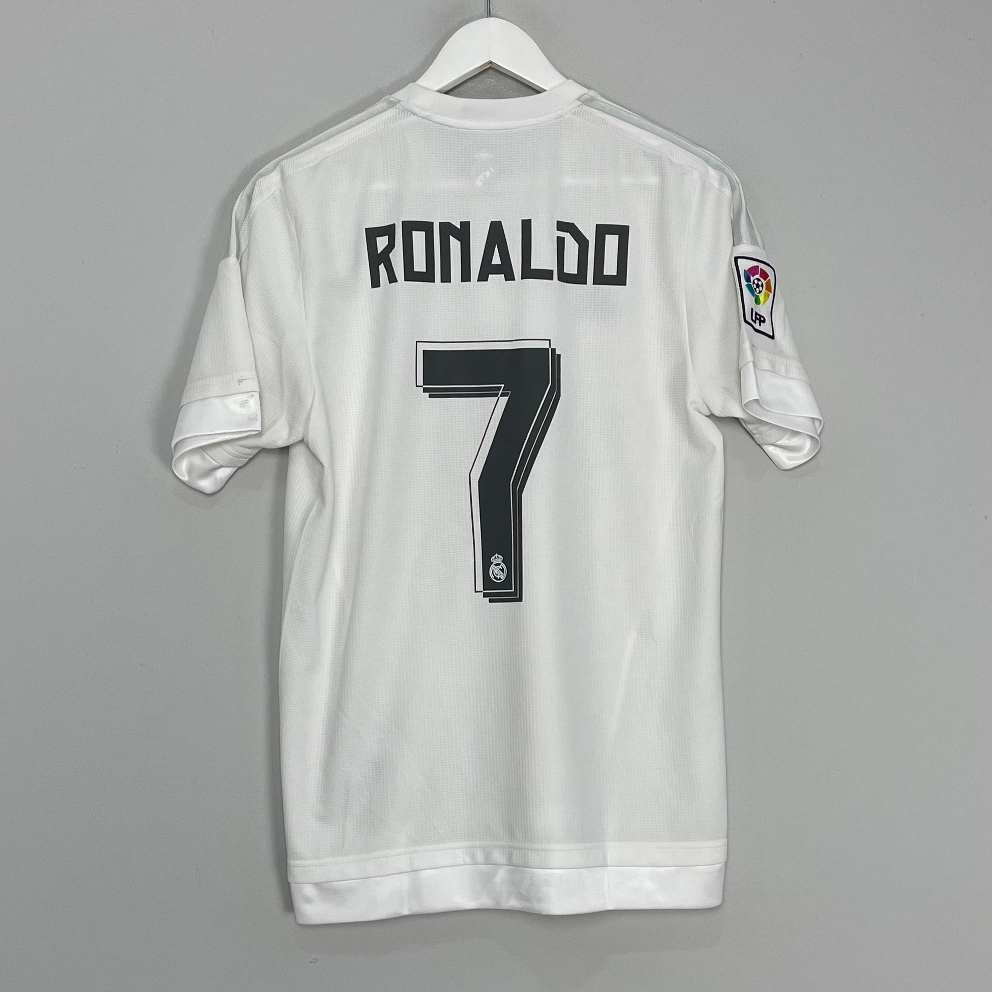 Shop 2015/16 REAL MADRID RONALDO #7 HOME SHIRT (S) ADIDAS, classic football shirts, vintage football shirts & retro soccer jerseys at Cult Kits