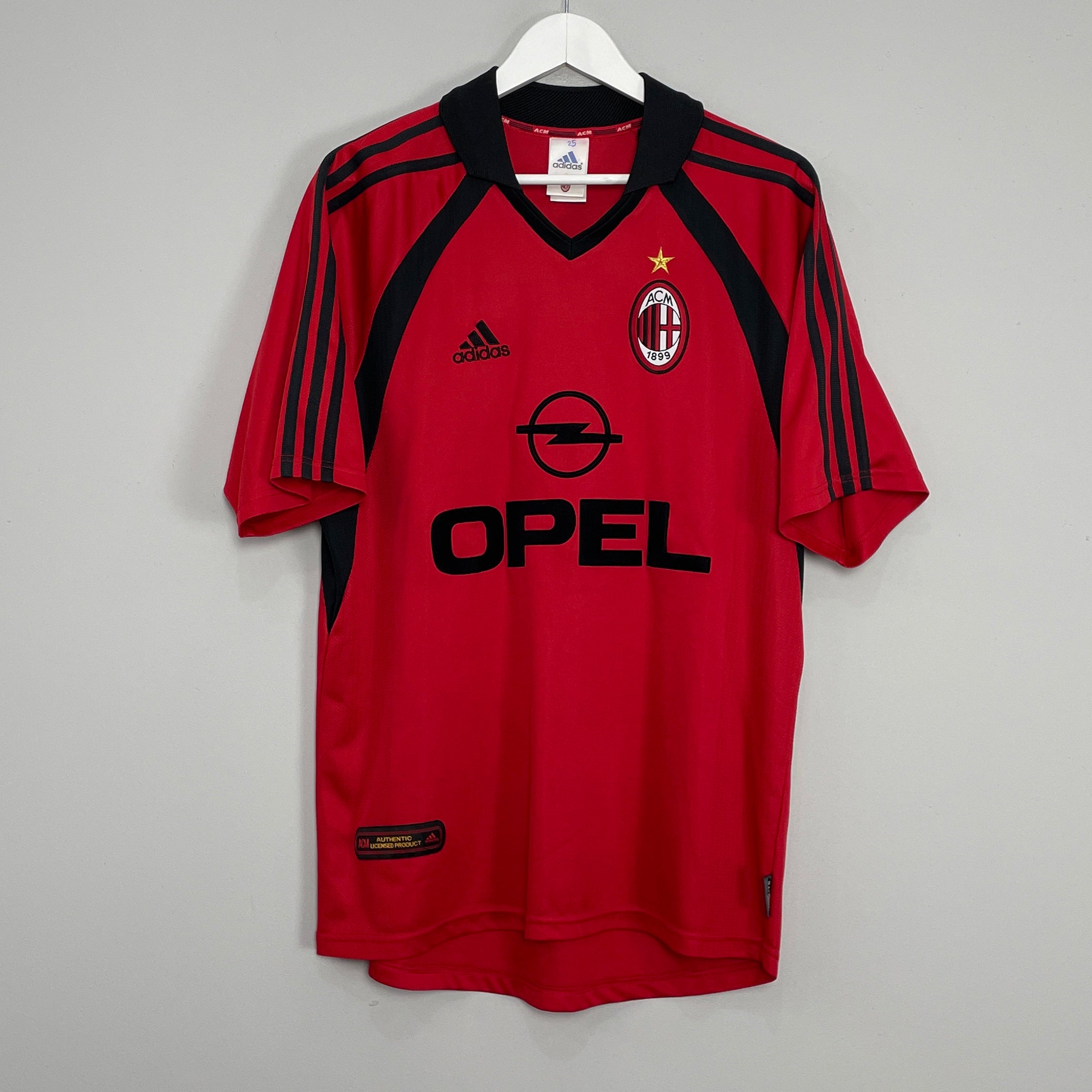 Shop 2001/02 AC MILAN THIRD SHIRT (M) ADIDAS, classic football shirts, vintage football shirts & retro soccer jerseys at Cult Kits