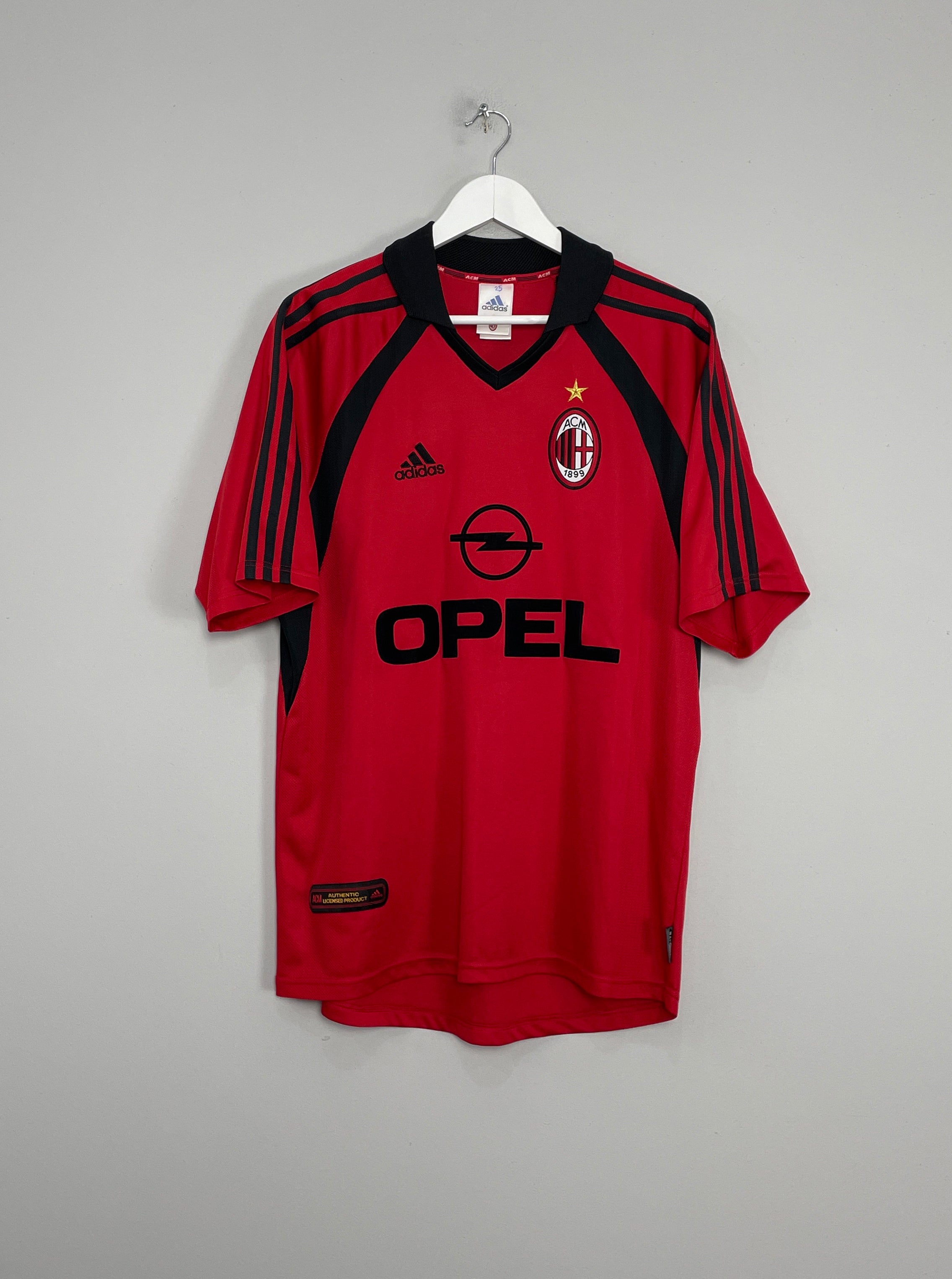 Shop 2001/02 AC MILAN THIRD SHIRT (M) ADIDAS, classic football shirts, vintage football shirts & retro soccer jerseys at Cult Kits