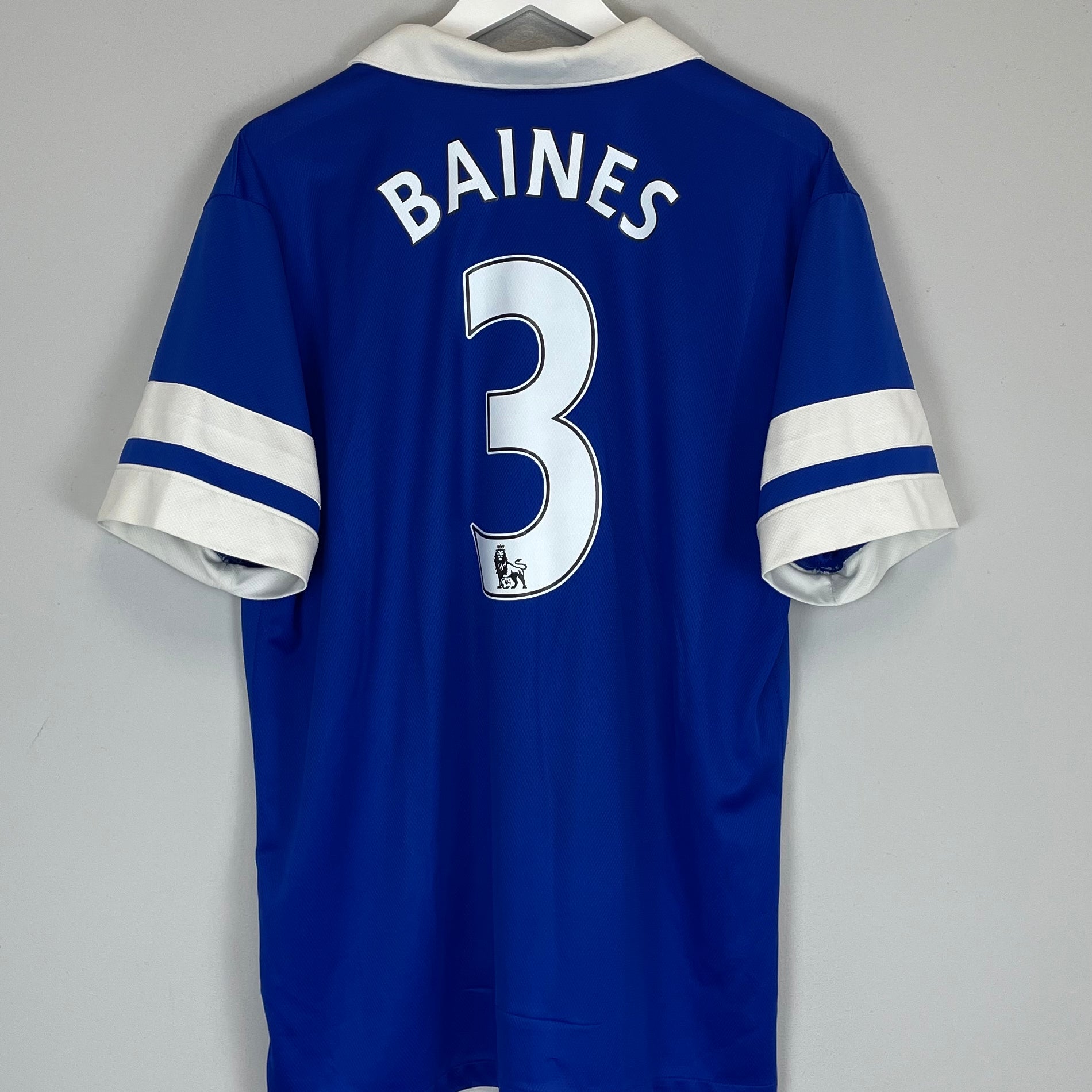 Shop 2013/14 EVERTON BAINES #3 HOME SHIRT (XL) NIKE, classic football shirts, vintage football shirts & retro soccer jerseys at Cult Kits