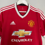 2015/16 MANCHESTER UNITED ROONEY #10 HOME SHIRT (M) ADIDAS