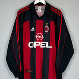2000/01 AC MILAN REDONDO #16 L/S HOME SHIRT (XL) ADIDAS