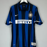 2007/08 INTER MILAN FIGO #7 *CENTENARY* HOME SHIRT (M) NIKE
