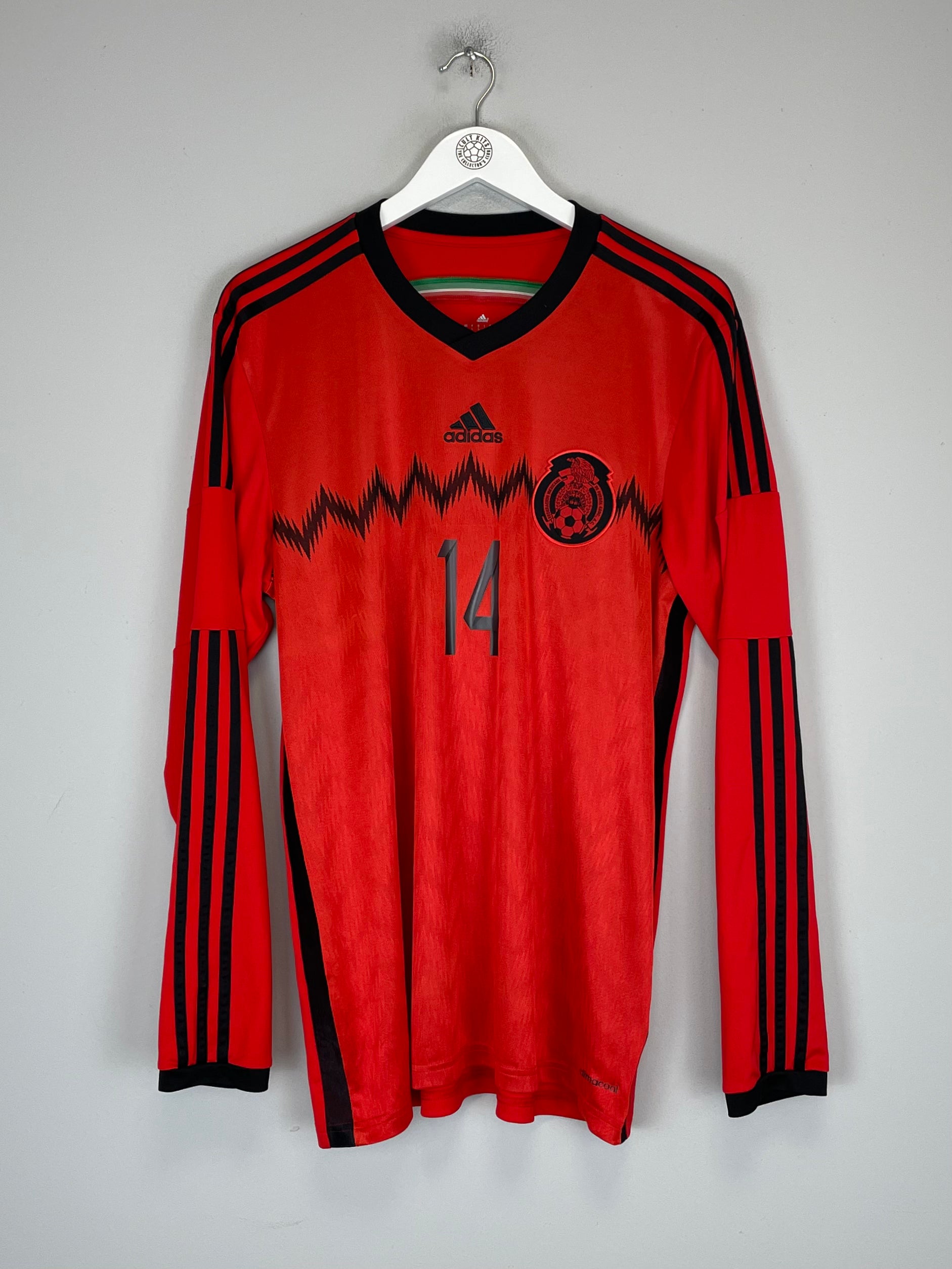 2014/15 MEXICO J.HERNANDEZ #14 L/S AWAY SHIRT (L) ADIDAS – Cult Kits 2014/15 MEXICO J.HERNANDEZ #14 L/S AWAY SHIRT (L) ADIDAS – Cult Kits