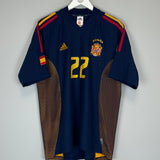 2002/04 SPAIN JOAQUIN #22 AWAY SHIRT (M) ADIDAS