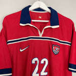 Shop 1998/99 USA LALAS #22 AWAY SHIRT (L) NIKE, classic football shirts, vintage football shirts & retro soccer jerseys at Cult Kits