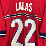 Shop 1998/99 USA LALAS #22 AWAY SHIRT (L) NIKE, classic football shirts, vintage football shirts & retro soccer jerseys at Cult Kits