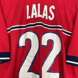 Shop 1998/99 USA LALAS #22 AWAY SHIRT (L) NIKE, classic football shirts, vintage football shirts & retro soccer jerseys at Cult Kits