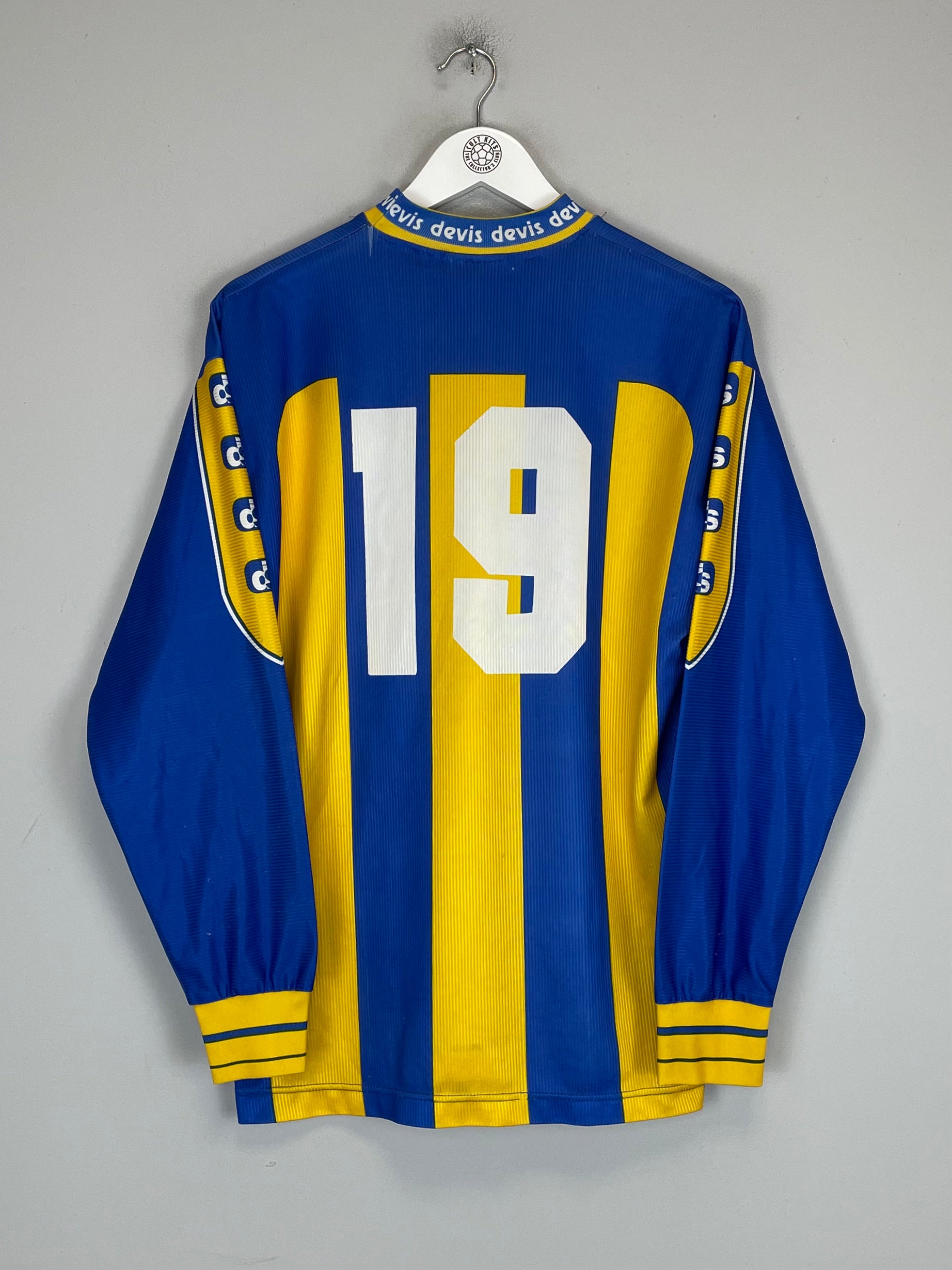 Shop 2002 CASSO CALCIO CAMPANIA #19 L/S HOME SHIRT (XL) DEVIS, classic football shirts, vintage football shirts & retro soccer jerseys at Cult Kits