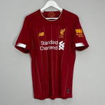 Shop 2019/20 LIVERPOOL M.SALAH #11 HOME SHIRT (M) NEW BALANCE, classic football shirts, vintage football shirts & retro soccer jerseys at Cult Kits