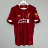 Shop 2019/20 LIVERPOOL M.SALAH #11 HOME SHIRT (M) NEW BALANCE, classic football shirts, vintage football shirts & retro soccer jerseys at Cult Kits