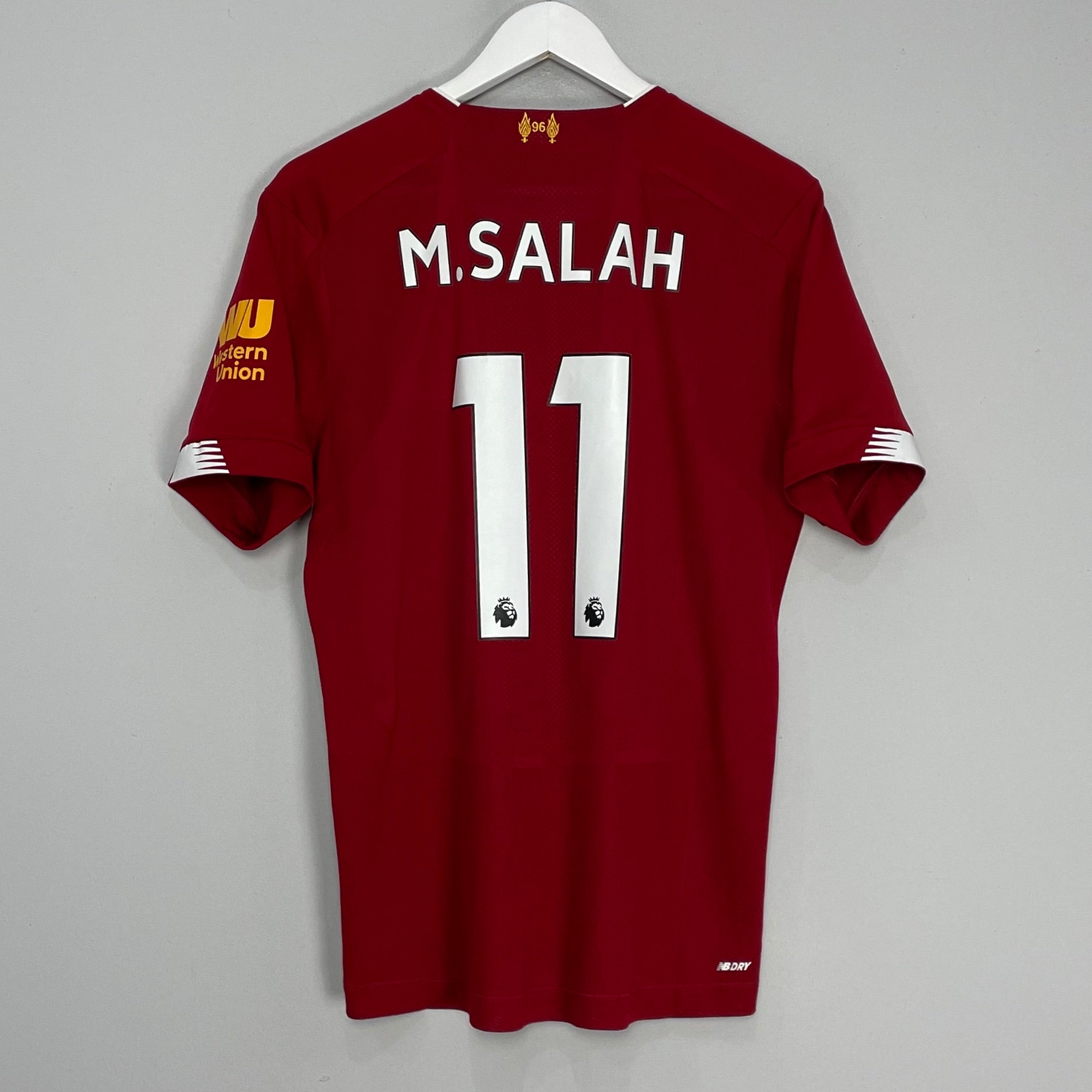 Shop 2019/20 LIVERPOOL M.SALAH #11 HOME SHIRT (M) NEW BALANCE, classic football shirts, vintage football shirts & retro soccer jerseys at Cult Kits