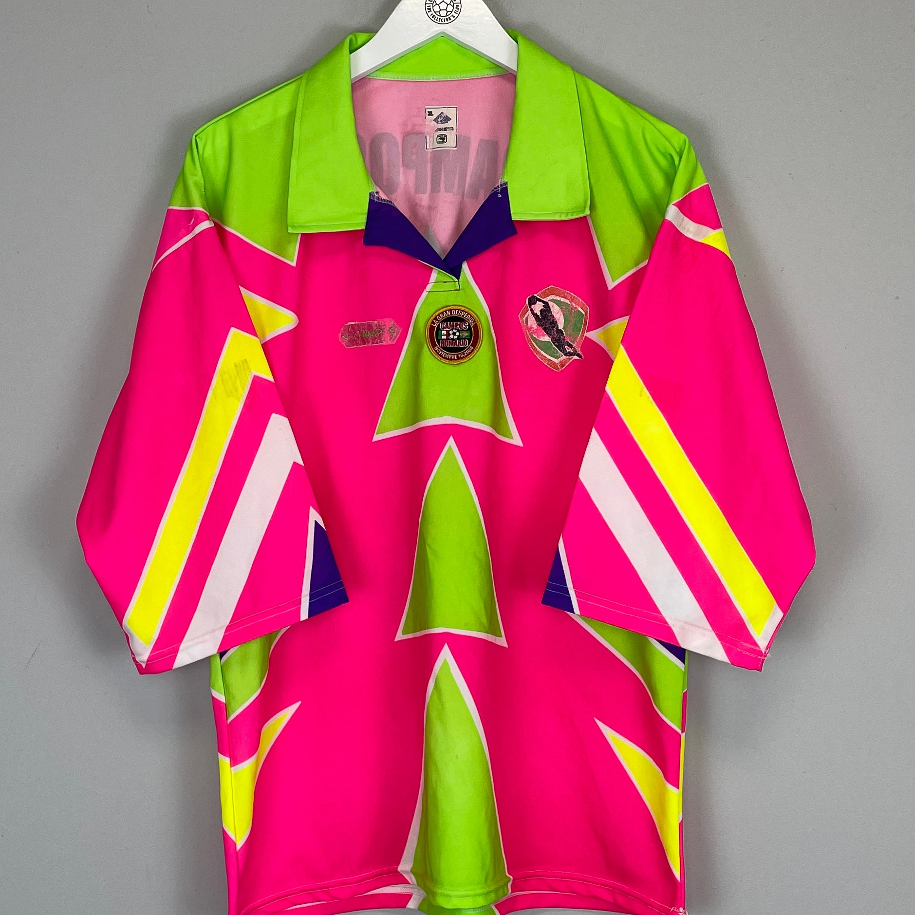 Shop 2004 JORGE CAMPOS #1 'ROMARIO FAREWELL MATCH' *SIGNED* SHIRT (XL), classic football shirts, vintage football shirts & retro soccer jerseys at Cult Kits