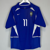 2002/04 BRAZIL RONALDINHO #11 AWAY SHIRT (M) NIKE