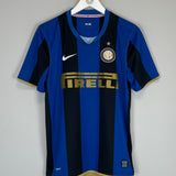 Shop 2008/09 INTER MILAN CHIVU #26 HOME SHIRT (M) NIKE, classic football shirts, vintage football shirts & retro soccer jerseys at Cult Kits