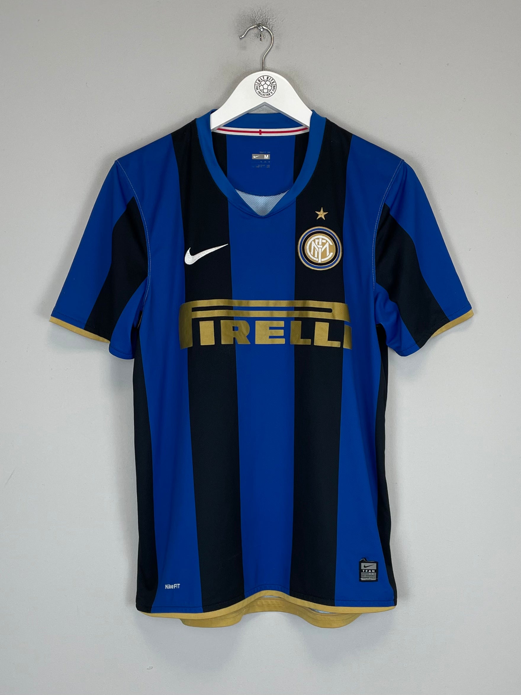 Shop 2008/09 INTER MILAN CHIVU #26 HOME SHIRT (M) NIKE, classic football shirts, vintage football shirts & retro soccer jerseys at Cult Kits