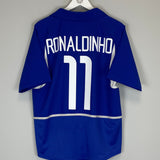 2002/04 BRAZIL RONALDINHO #11 AWAY SHIRT (M) NIKE