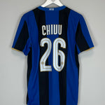 Shop 2008/09 INTER MILAN CHIVU #26 HOME SHIRT (M) NIKE, classic football shirts, vintage football shirts & retro soccer jerseys at Cult Kits
