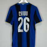 Shop 2008/09 INTER MILAN CHIVU #26 HOME SHIRT (M) NIKE, classic football shirts, vintage football shirts & retro soccer jerseys at Cult Kits