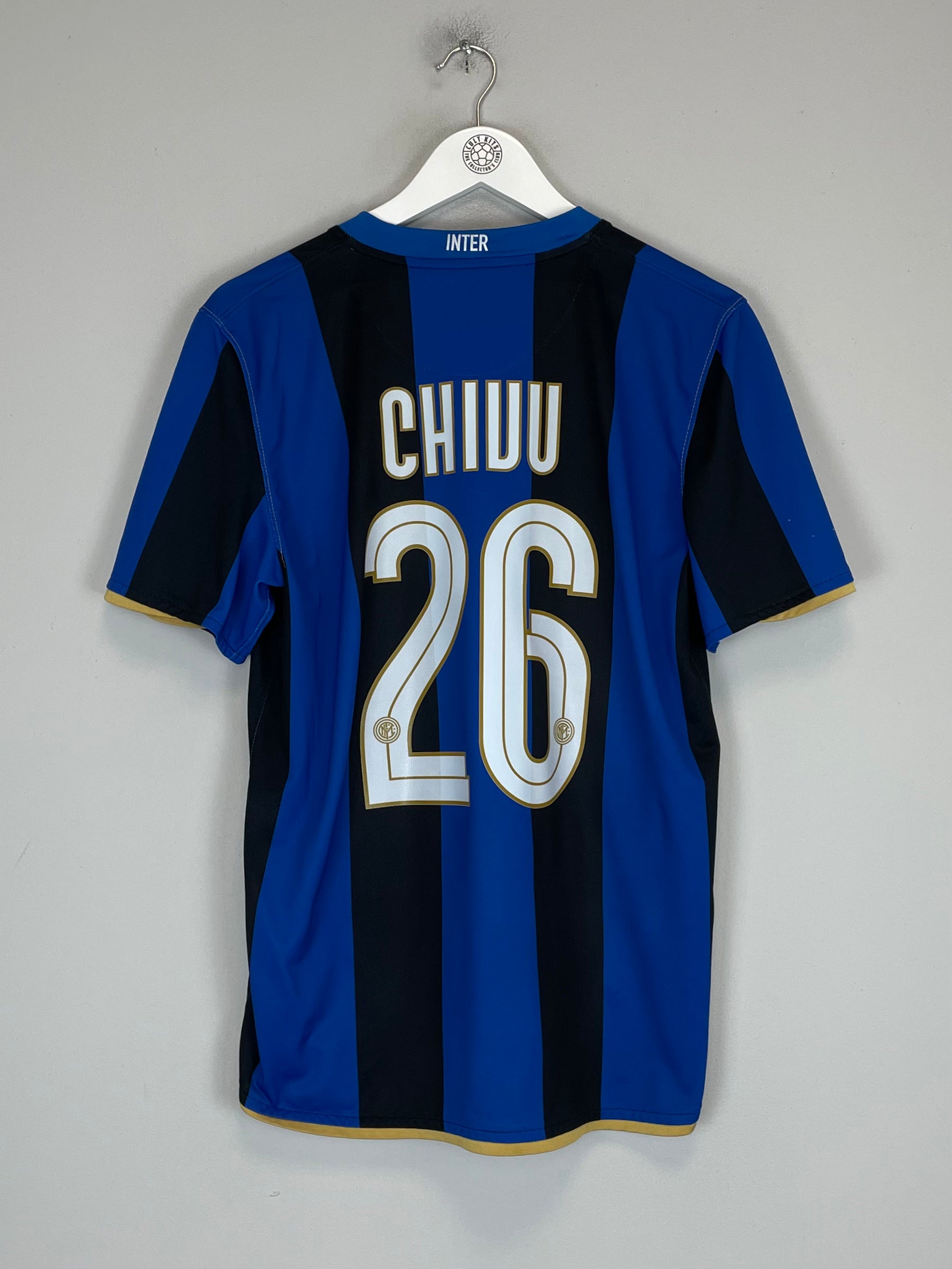 Shop 2008/09 INTER MILAN CHIVU #26 HOME SHIRT (M) NIKE, classic football shirts, vintage football shirts & retro soccer jerseys at Cult Kits