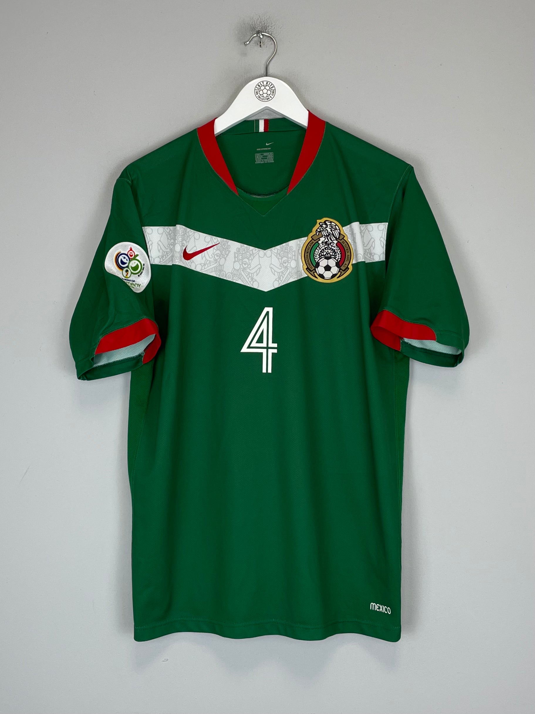 Buy 2006/07 MEXICO R.MARQUEZ 4 HOME SHIRT (L) NIKE ~ Free worldwide shipping ~ Authentic Vintage Football Shirts from Cult Kits