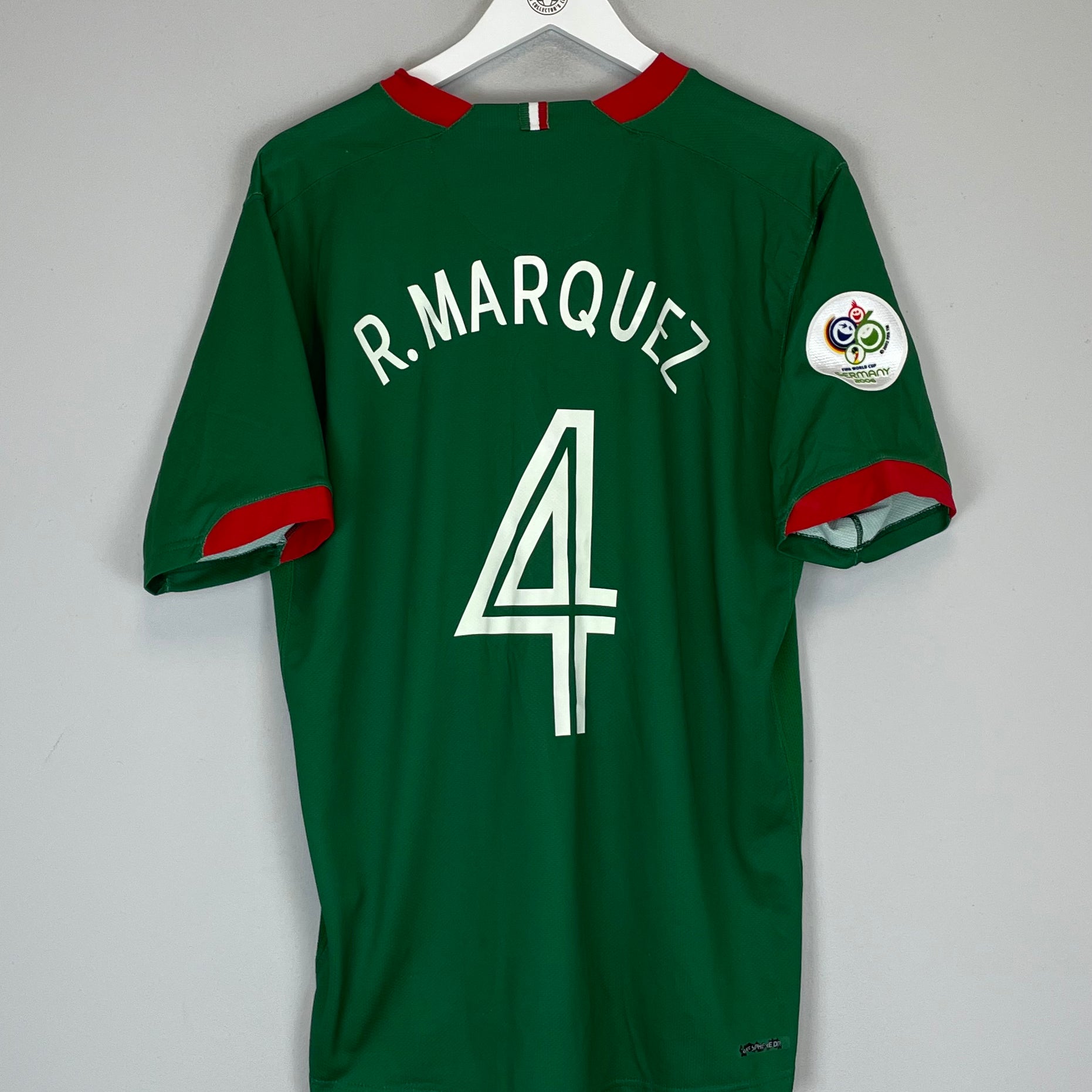 Buy 2006/07 MEXICO R.MARQUEZ 4 HOME SHIRT (L) NIKE ~ Free worldwide shipping ~ Authentic Vintage Football Shirts from Cult Kits